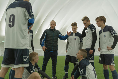 Soccer team training in Europe