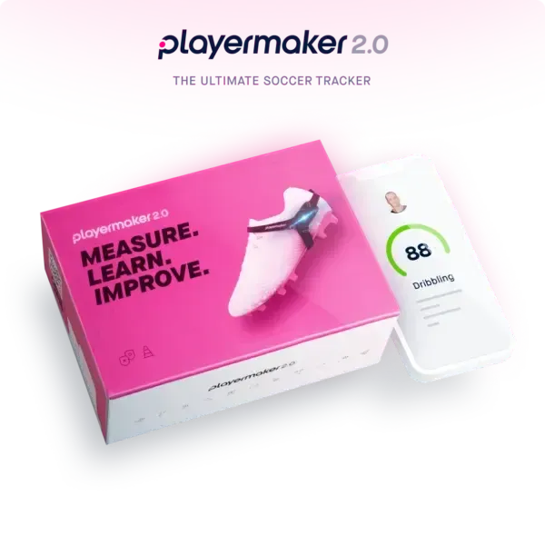 Playermaker 2.0 the #1 wearable soccer tracker that is FIFA approved in a pink box